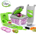 13pcs Vegetable Spiralizer Mandoline Slicer Dicer Food Chopper Shredder Cutter