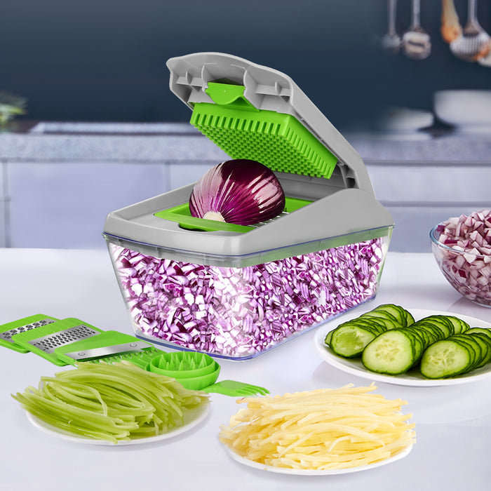 13pcs Vegetable Spiralizer Mandoline Slicer Dicer Food Chopper Shredder Cutter
