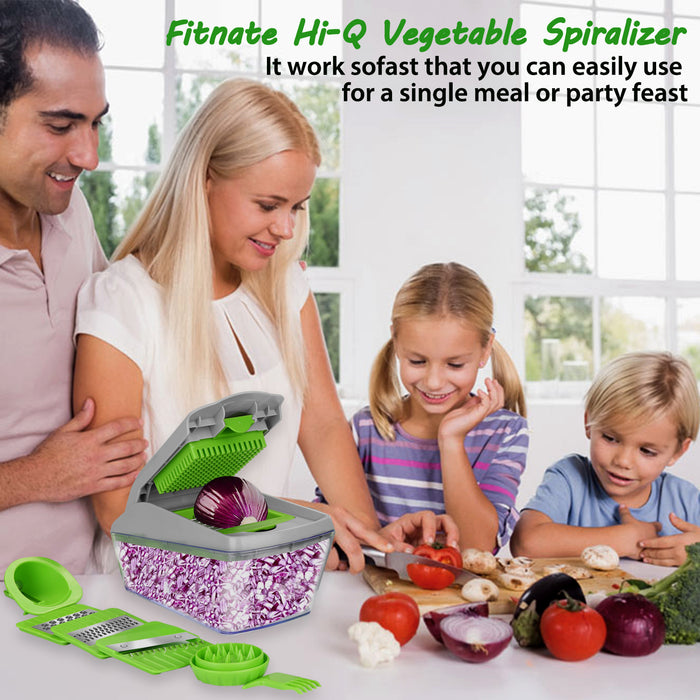 13pcs Vegetable Spiralizer Mandoline Slicer Dicer Food Chopper Shredder Cutter