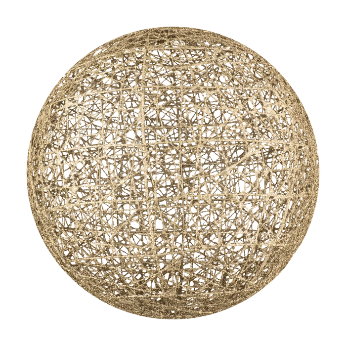 Dekra-Lite 14" Champagne Glitter Ball Cage