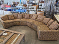 19690 Vintage Patterned Sectional Sofa