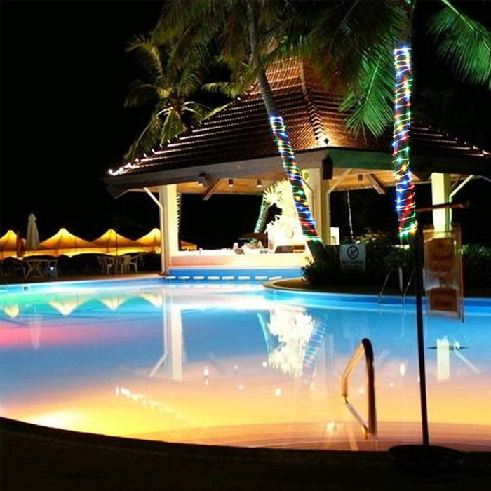 200 Led Multi-Color Solar Rope Lights Waterproof String Fairy Lights