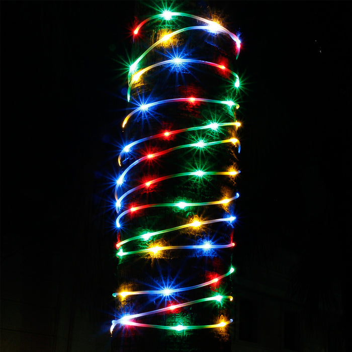 200 Led Multi-Color Solar Rope Lights Waterproof String Fairy Lights