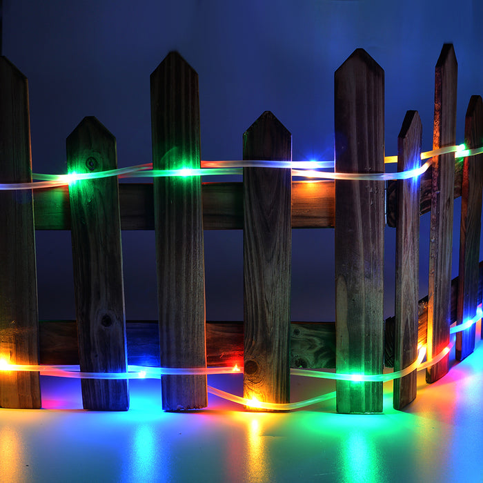 200 Led Multi-Color Solar Rope Lights Waterproof String Fairy Lights