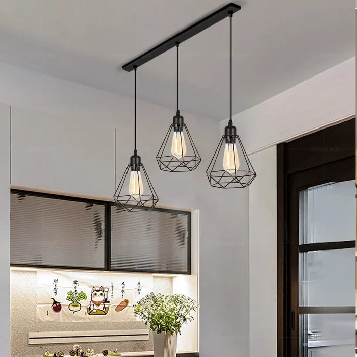3 Light Farmhouse Pendant Ceiling Light Max 60W ~2563