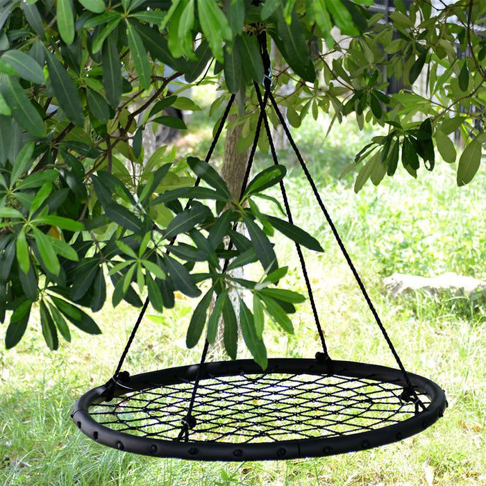 40" Disc Swings Seat Tree Flying Saucer With Chains Playground Backyard