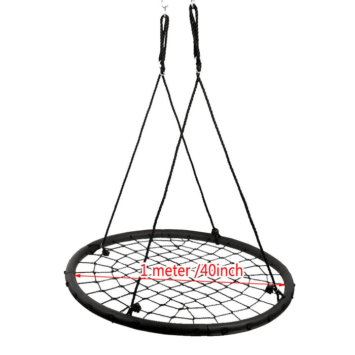 40" Disc Swings Seat Tree Flying Saucer With Chains Playground Backyard