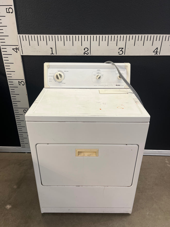 90997 White Electric Dryer with Knob Controls