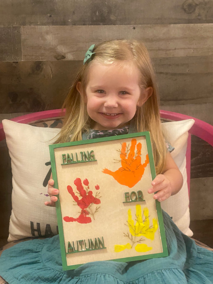 Autumn Handprint Toddler Craft