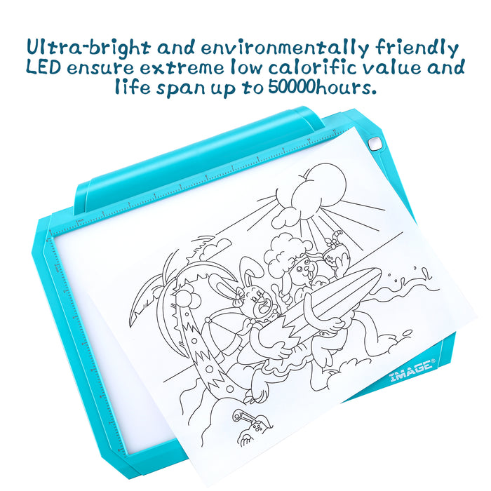A4 Bule Led Tracing Light Pad Box Memory Function Drawing Sketching Animation