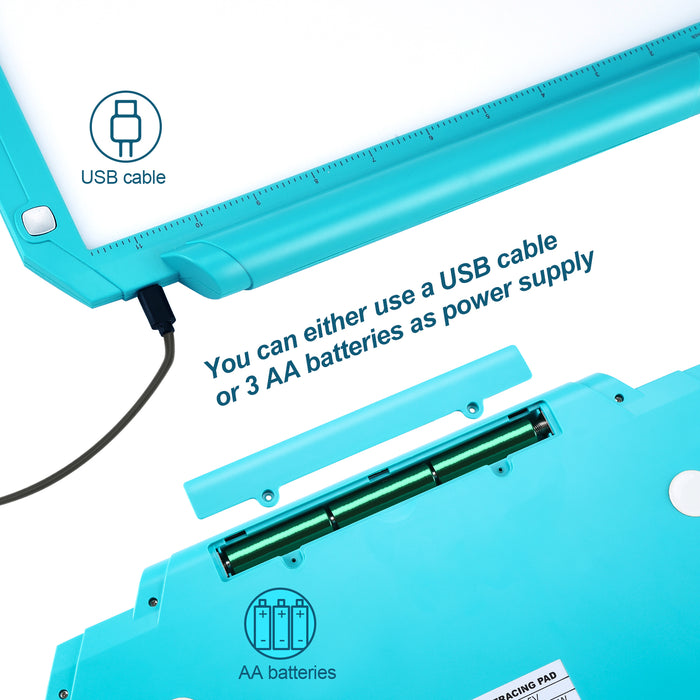 A4 Bule Led Tracing Light Pad Box Memory Function Drawing Sketching Animation