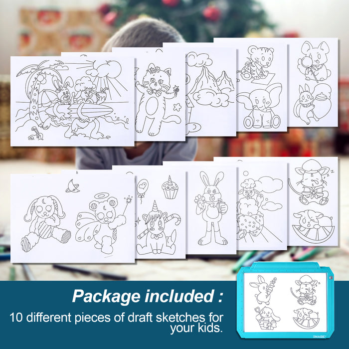 A4 Bule Led Tracing Light Pad Box Memory Function Drawing Sketching Animation