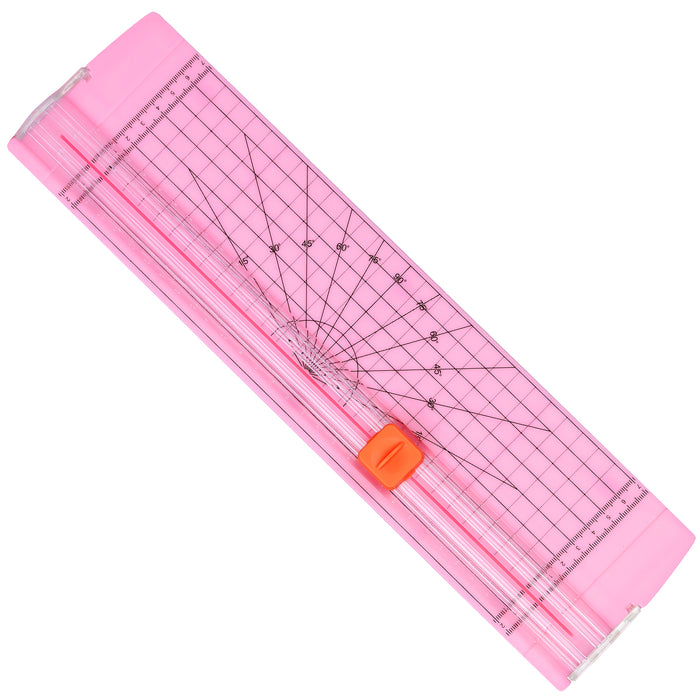 AGPTEK 12" A4 Paper Trimmer Cutter Picture Cutting Label Design Photos Pink