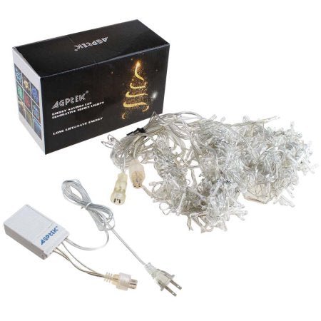 AGPtek 24Mx3M Linkable Fairy Curtain Lights Strings Connectable Lights 8 Lighting Modes