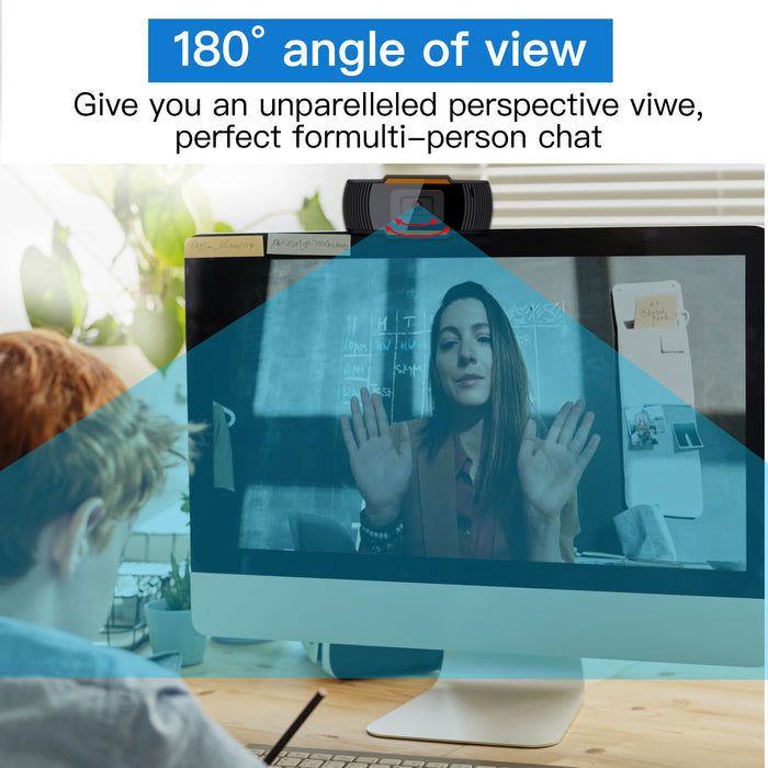 AGPTEK HD 1080P Webcam Auto Focusing Web Camera Cam W/ Microphone For PC Laptop Desktop