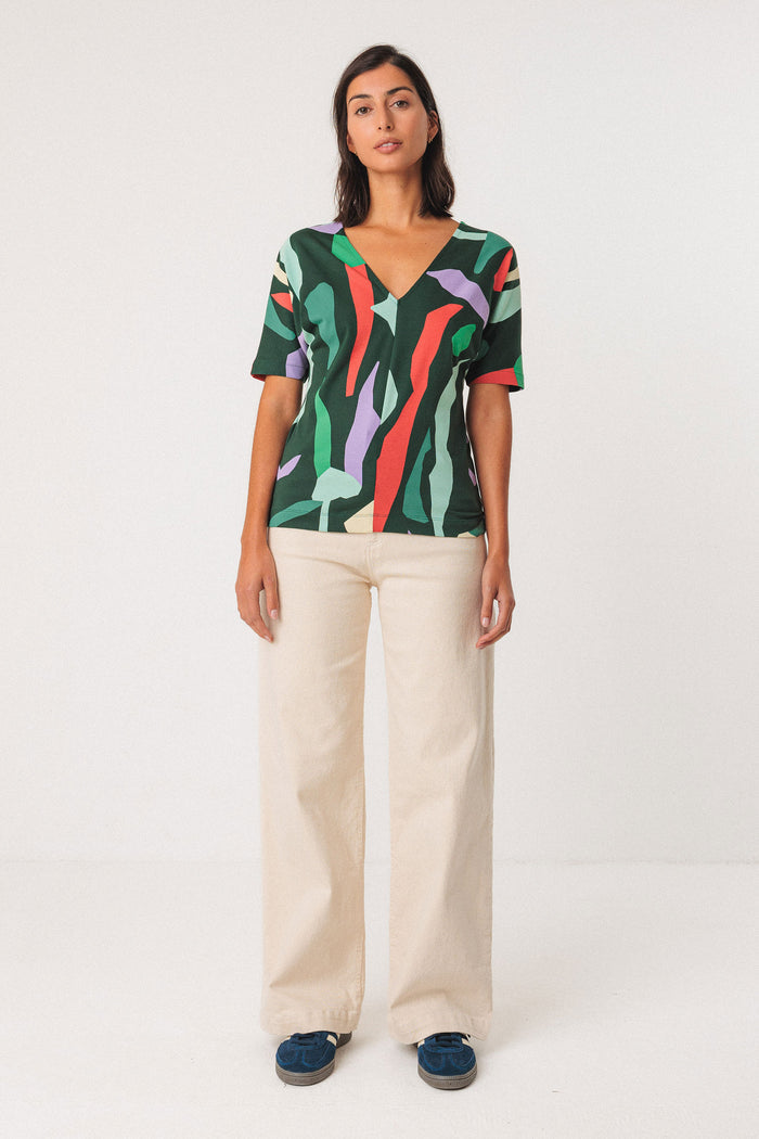 Alode Abstract Print Tee