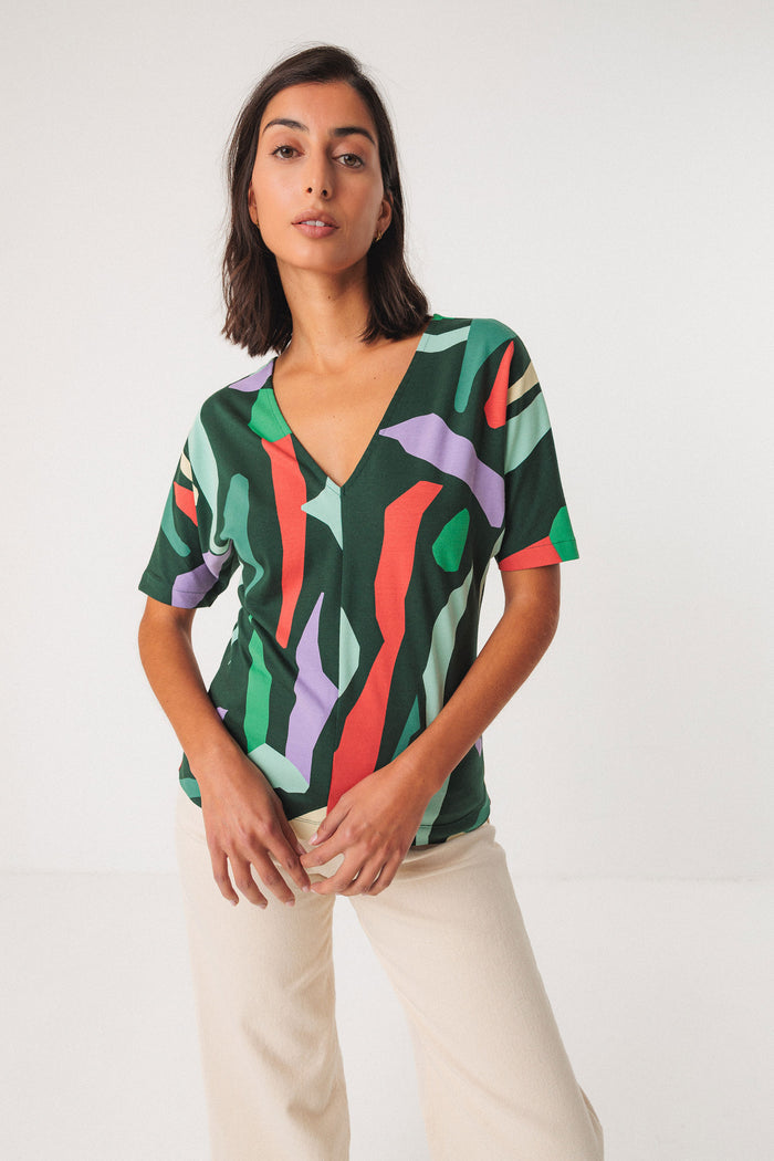 Alode Abstract Print Tee