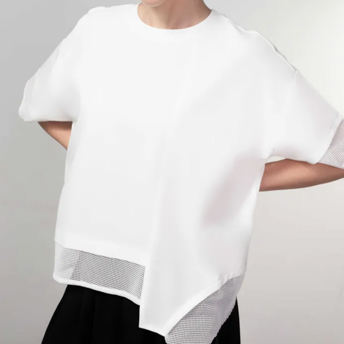 Angular White Tee (Only S + M Left)