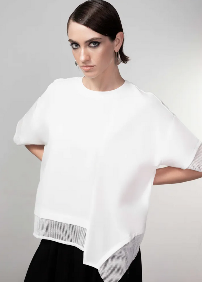 Angular White Tee (Only S + M Left)
