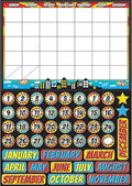 Ashley Productions Superhero Magnetic Calendar Set 47Pcs 12-Inch x 17-Inch (ASH 77002)