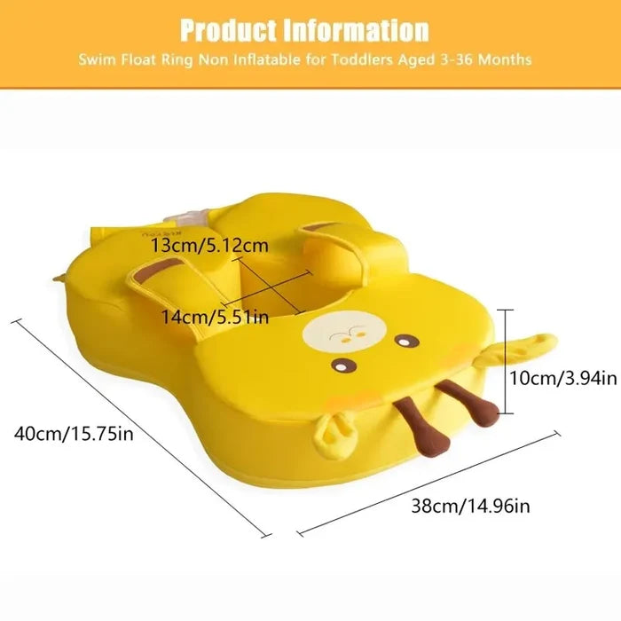 Baby Swimming Pool Float – Non-Inflatable Safe Training Ring