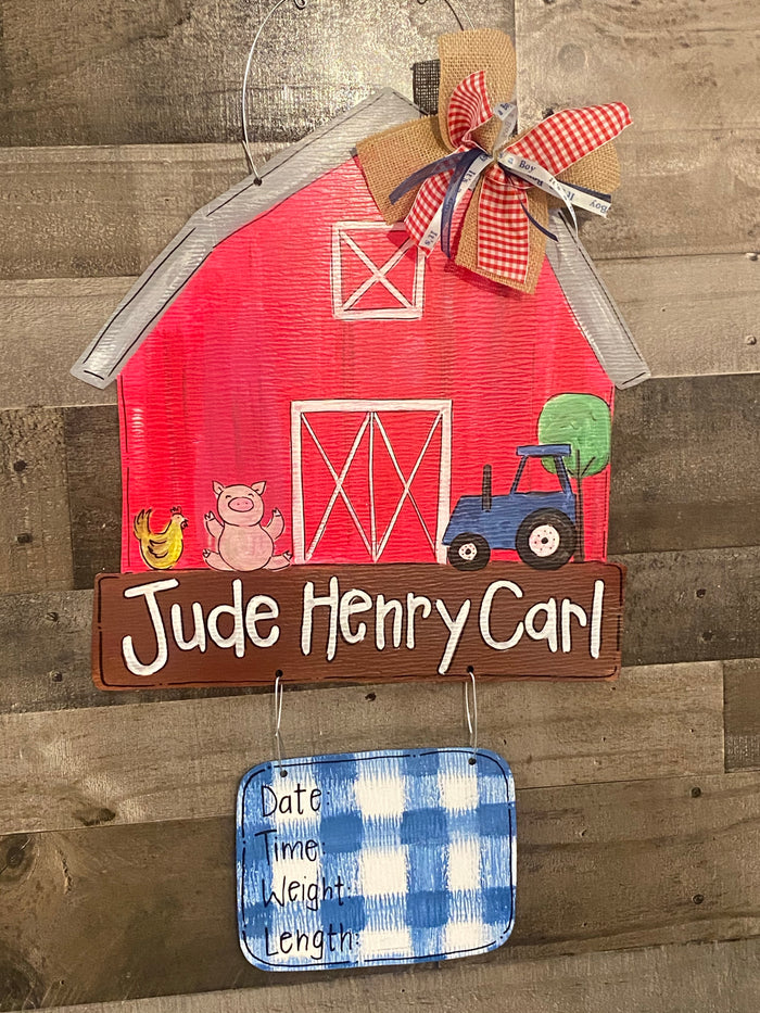 Barn Hospital Door Hanger