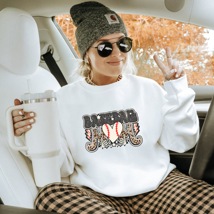 Baseball Mom Crewneck Sweatshirt - Trendznmore