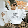 Baseball Mom Definition Crewneck Sweatshirt - Trendznmore