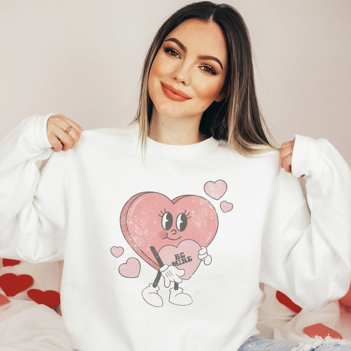 Be Mine Valentines Crewneck Sweatshirt - Trendznmore