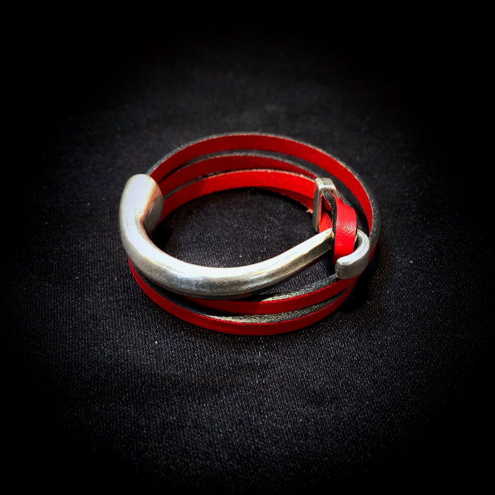 Big Hook Leather Bracelet