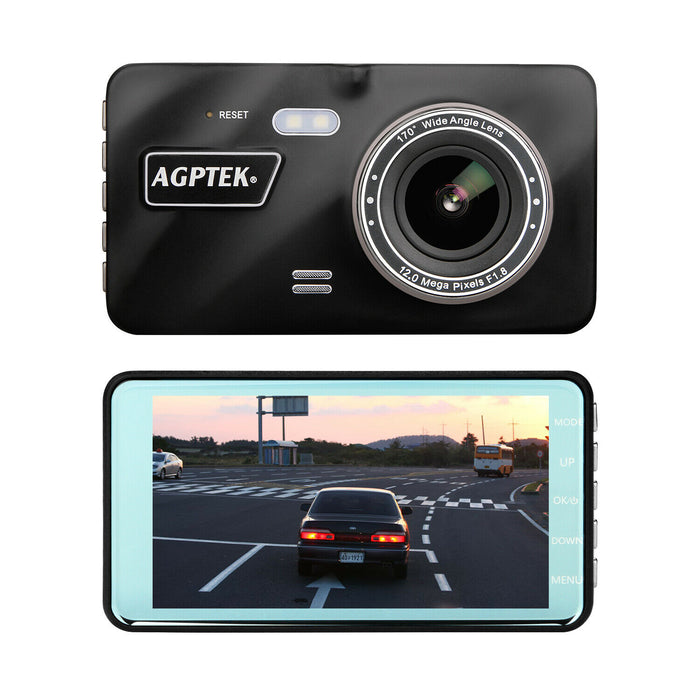 Black 4 in Vehicle 1080P Car Dashboard DVR Camera Video Recorder Dash Cam G-Sensor