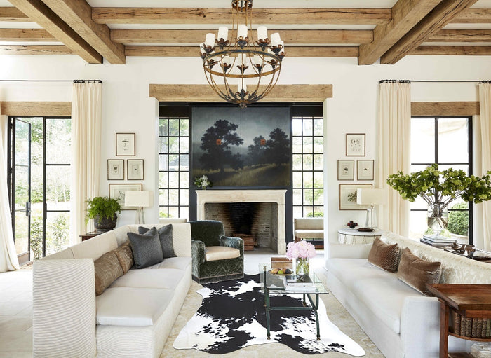 Black and White Cowhide Rug #B9576