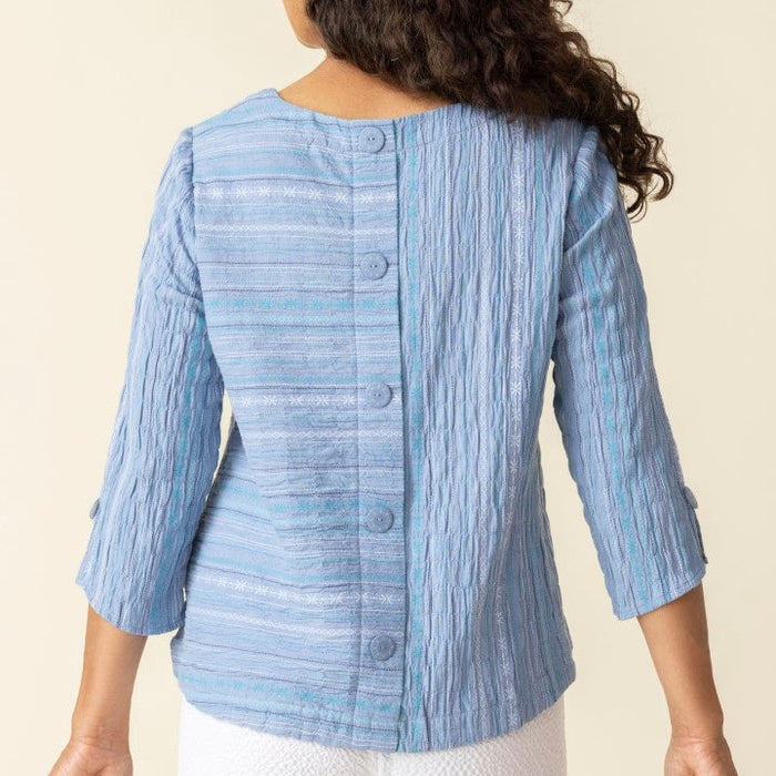 Boya Weave Button Back Pullover (Only L Left)