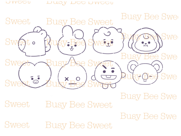 BTS21-set of 8