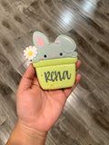Bunny Pot with Daisy Cutter