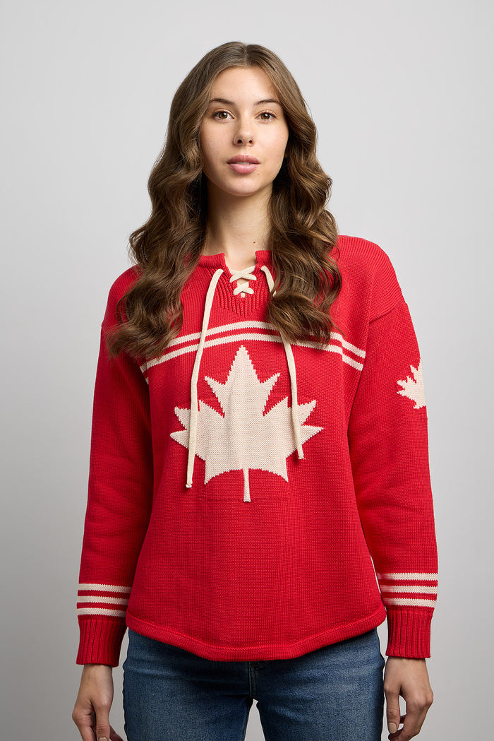Canadiana 100% Cotton Hockey Sweater - 2 Colours