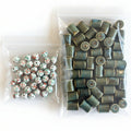 Ceramic Bead Bundle: Butterfly Blue Raku Jewelry Making