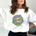 Cheetah Mardi Gras Vibes Crewneck Sweatshirt - Trendznmore