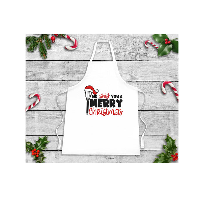 Christmas Baking Aprons - We Whisk You a Merry Christmas - Trendznmore