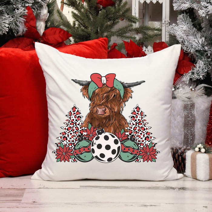 Christmas Cow Christmas Pillow Cover - Trendznmore