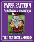 Christmas Santa Simple Lighted Yard Art Paper Pattern