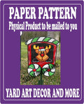 Christmas Santa Reindeer Train Car Yard Art Paper Pattern