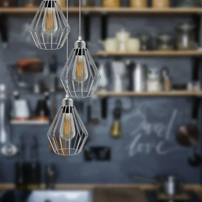 chrome ceiling lamp