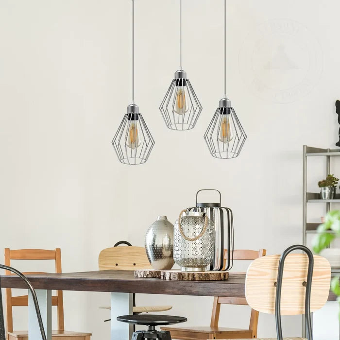 chrome ceiling lamp