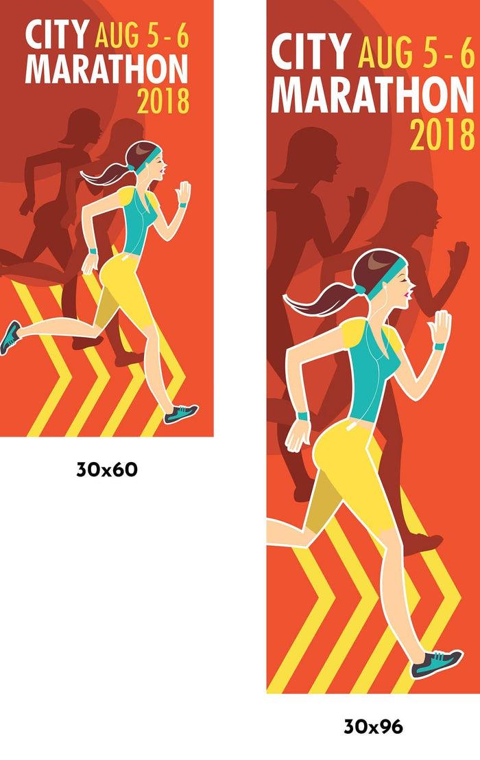 City Marathon Single Vinyl Banner Dekra-Lite