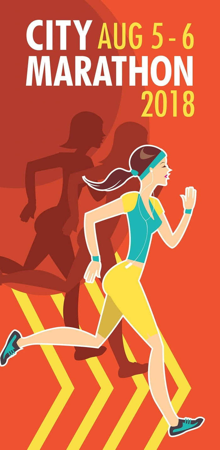 City Marathon Single Vinyl Banner Dekra-Lite