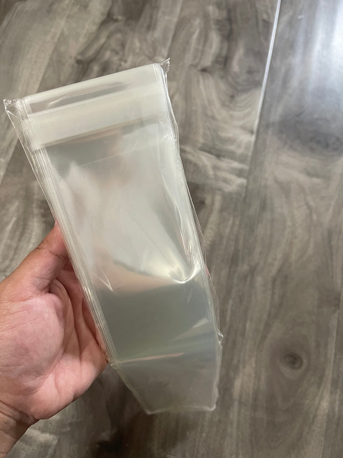 Clear Self-sealing Bags- 2.5x12in (100 bags)