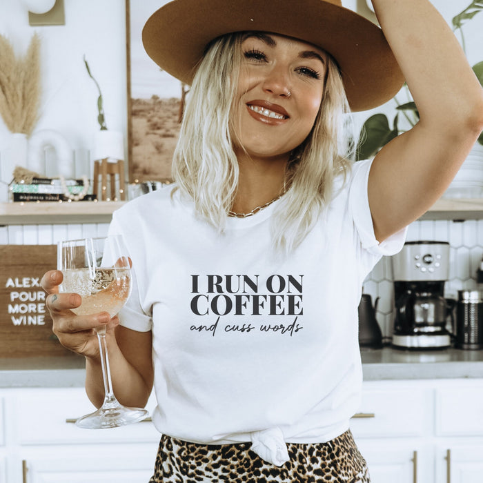 Coffee & Cuss Words T-Shirt - Trendznmore
