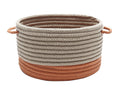 Colonial Mills Marina Braided Utility Basket Round 12x12x12 Orange