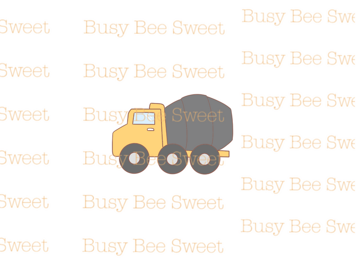 Construction truck Cookie Cutter- Cement Truck
